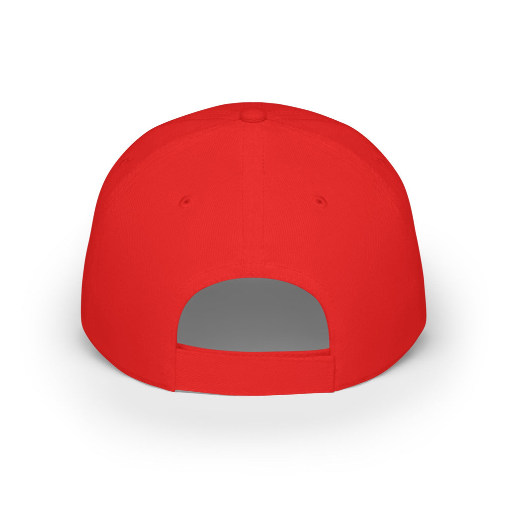 Red Low-Profile Cap with White '愛' (Love) Kanji — Casual Asian-Inspired Baseball Hat