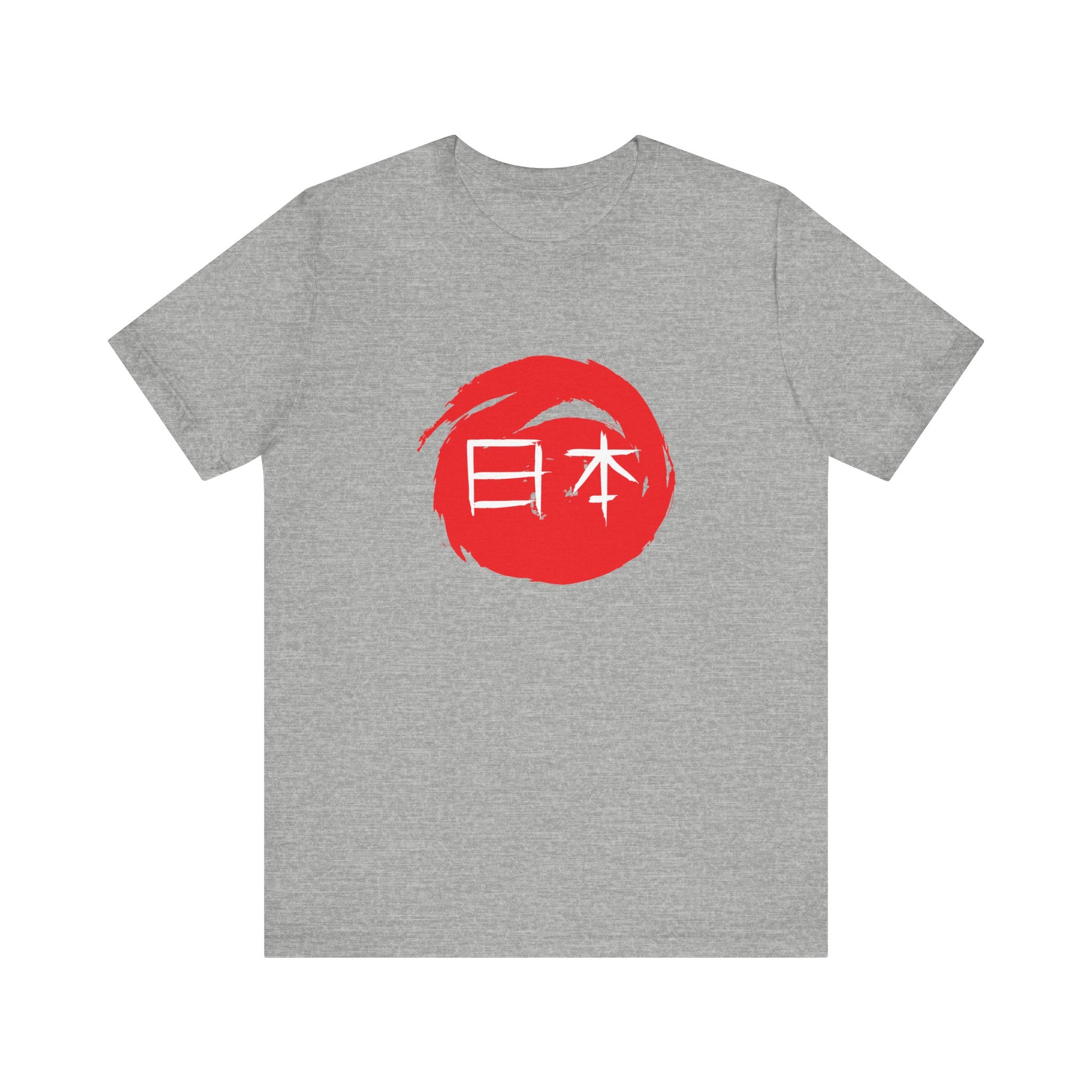 Japan Red Enso T-Shirt — Japanese Calligraphy Tee with “日本” (Nippon)