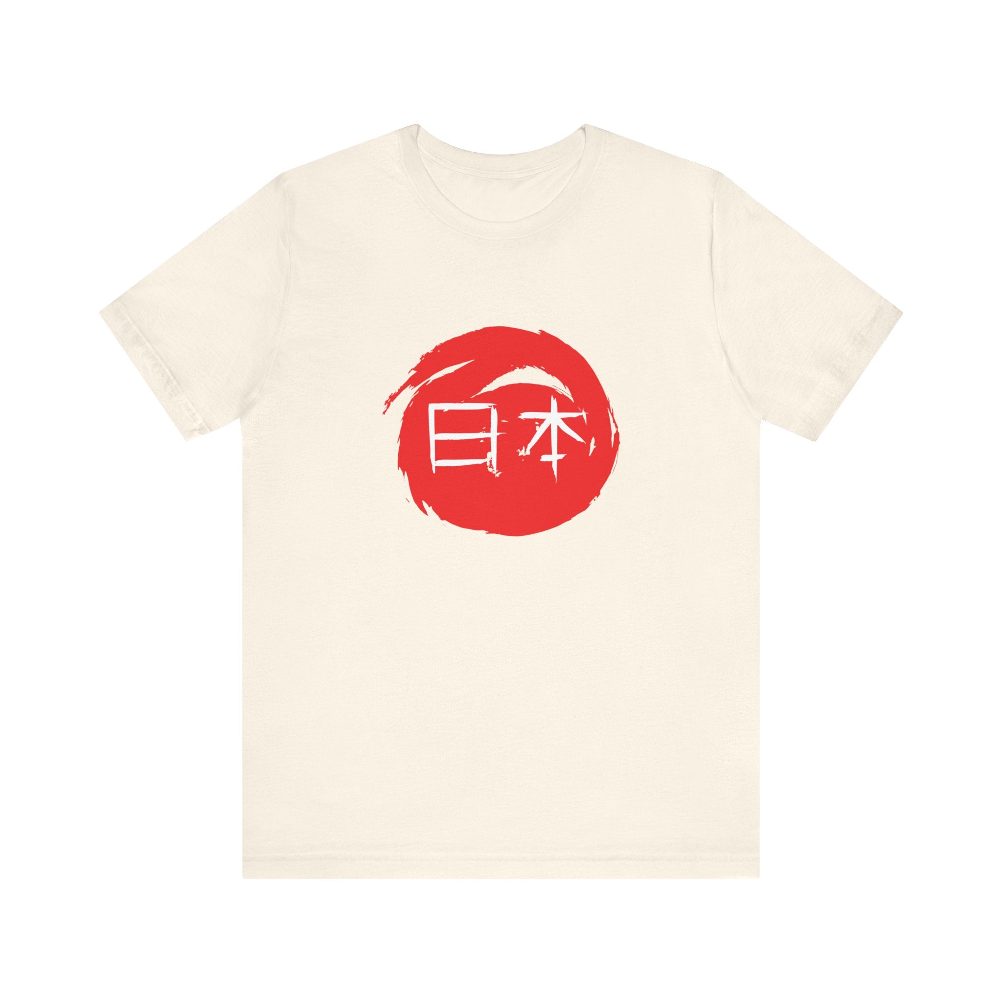 Japan Red Enso T-Shirt — Japanese Calligraphy Tee with “日本” (Nippon)