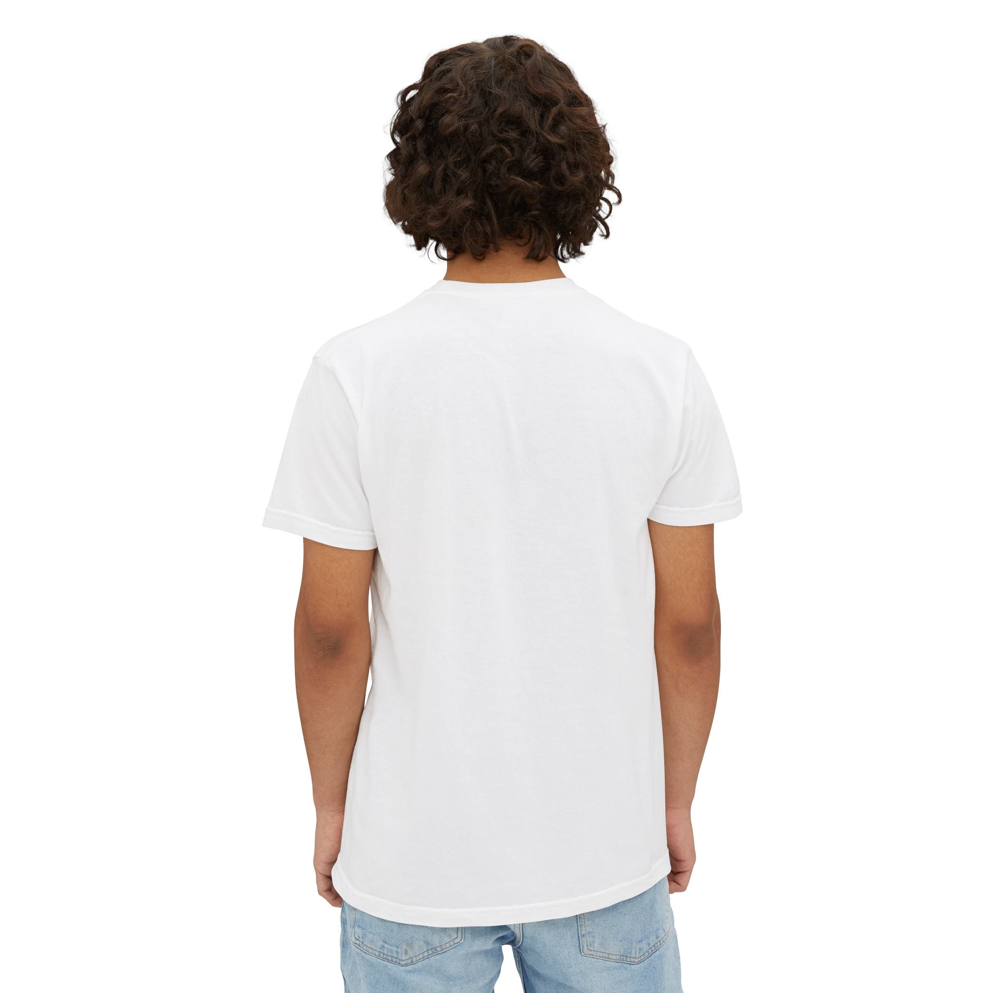 Zen Pocket T‑Shirt — Minimalist White Pocket Tee with Small 'ZEN' Logo