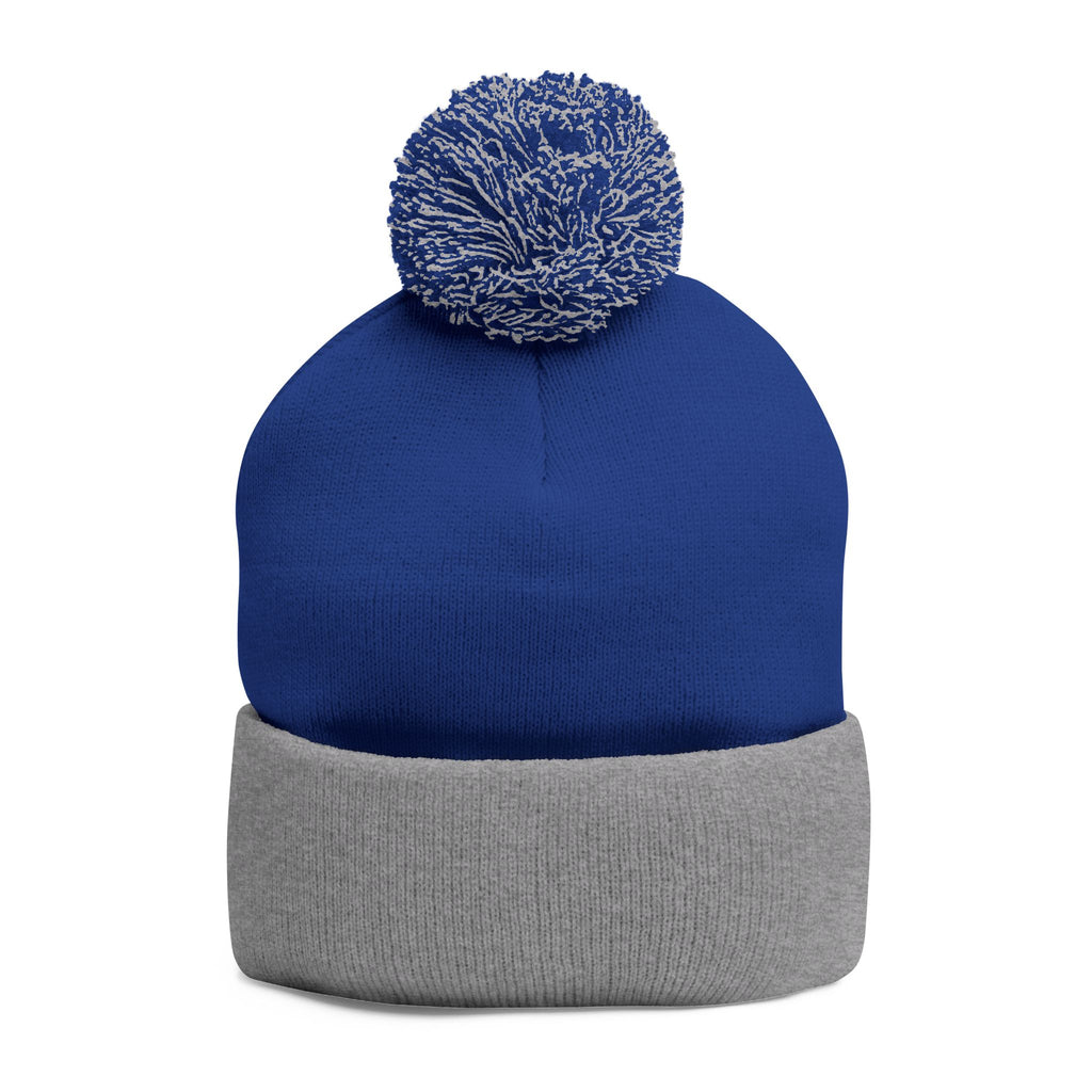 Embroidered 'Tokyo' Pom-Pom Knit Beanie – Cozy Travel & Winter Hat