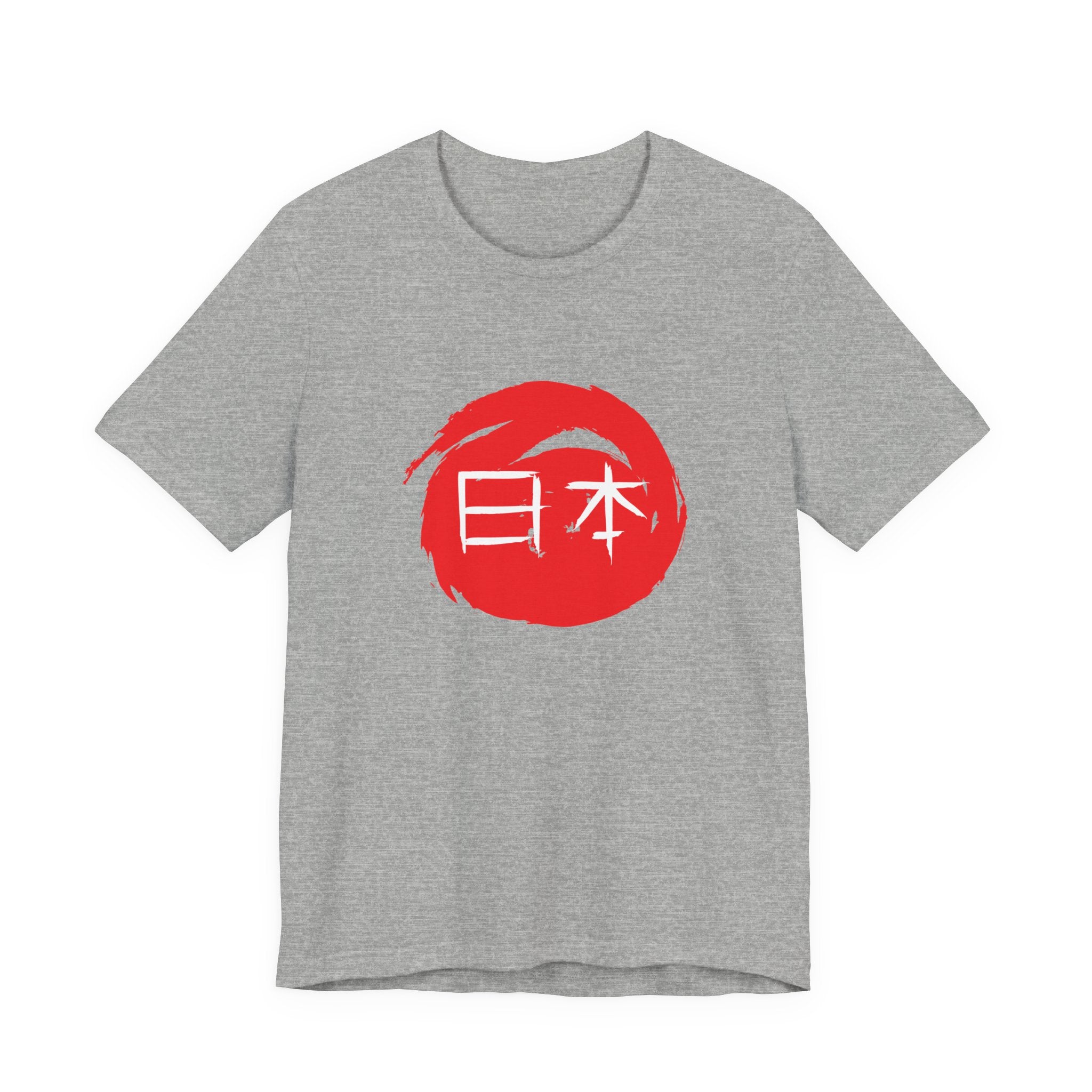Japan Red Enso T-Shirt — Japanese Calligraphy Tee with “日本” (Nippon)