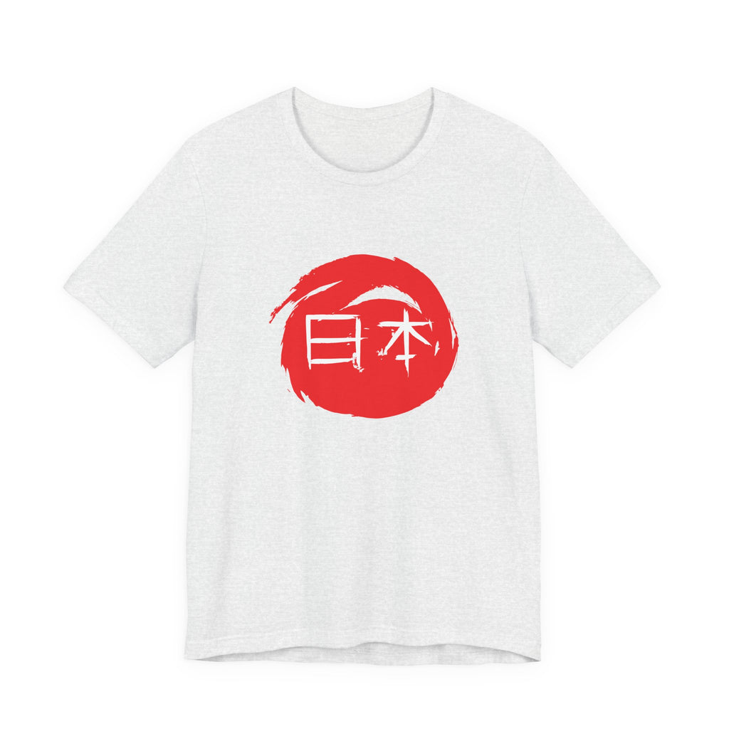 Japan Red Enso T-Shirt — Japanese Calligraphy Tee with “日本” (Nippon)