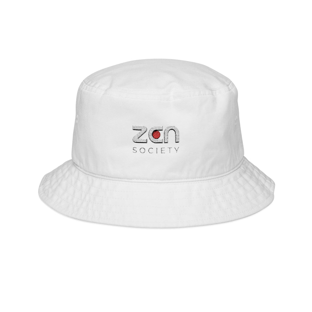Zan Society Embroidered Bucket Hat — Casual Streetwear Sun Hat
