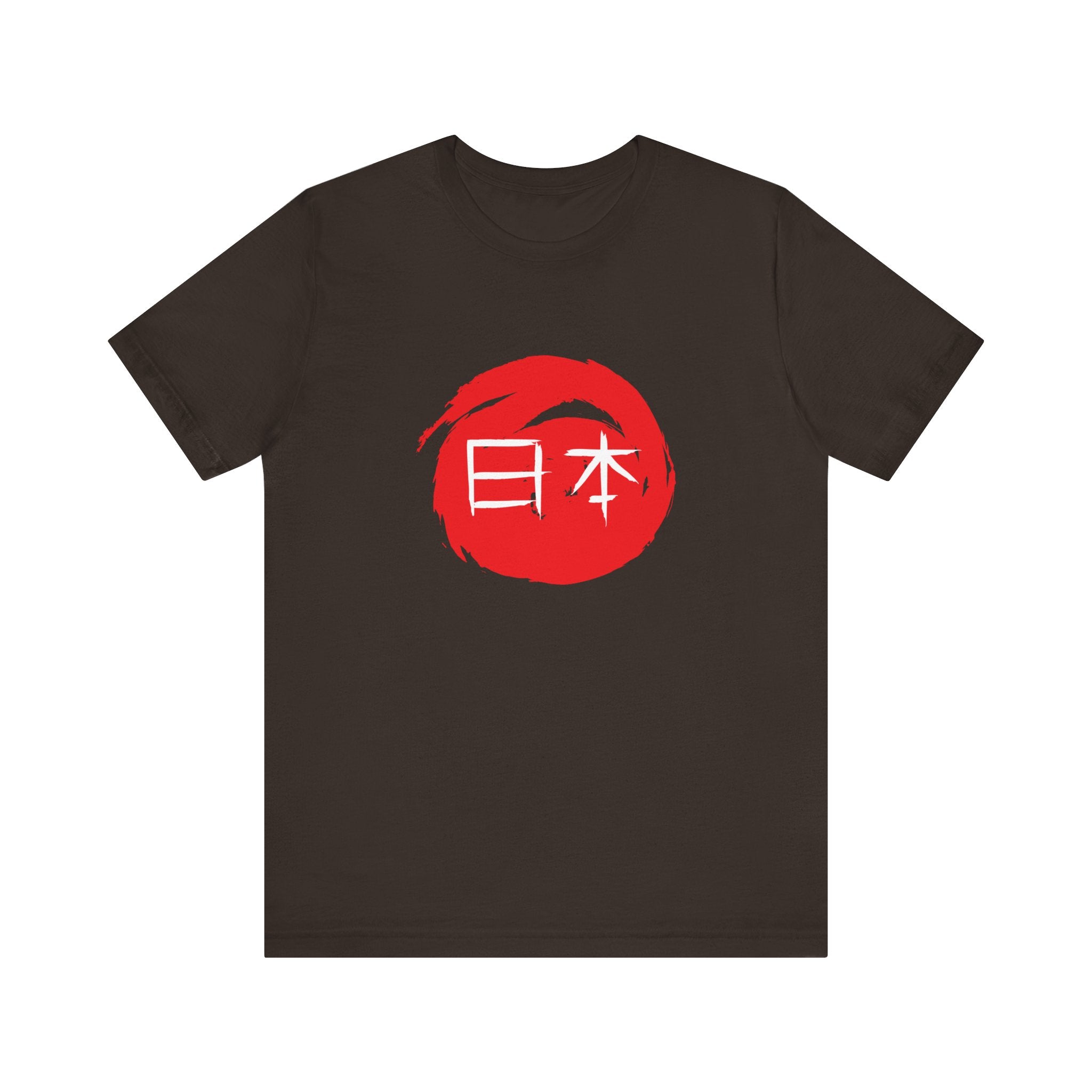Japan Red Enso T-Shirt — Japanese Calligraphy Tee with “日本” (Nippon)