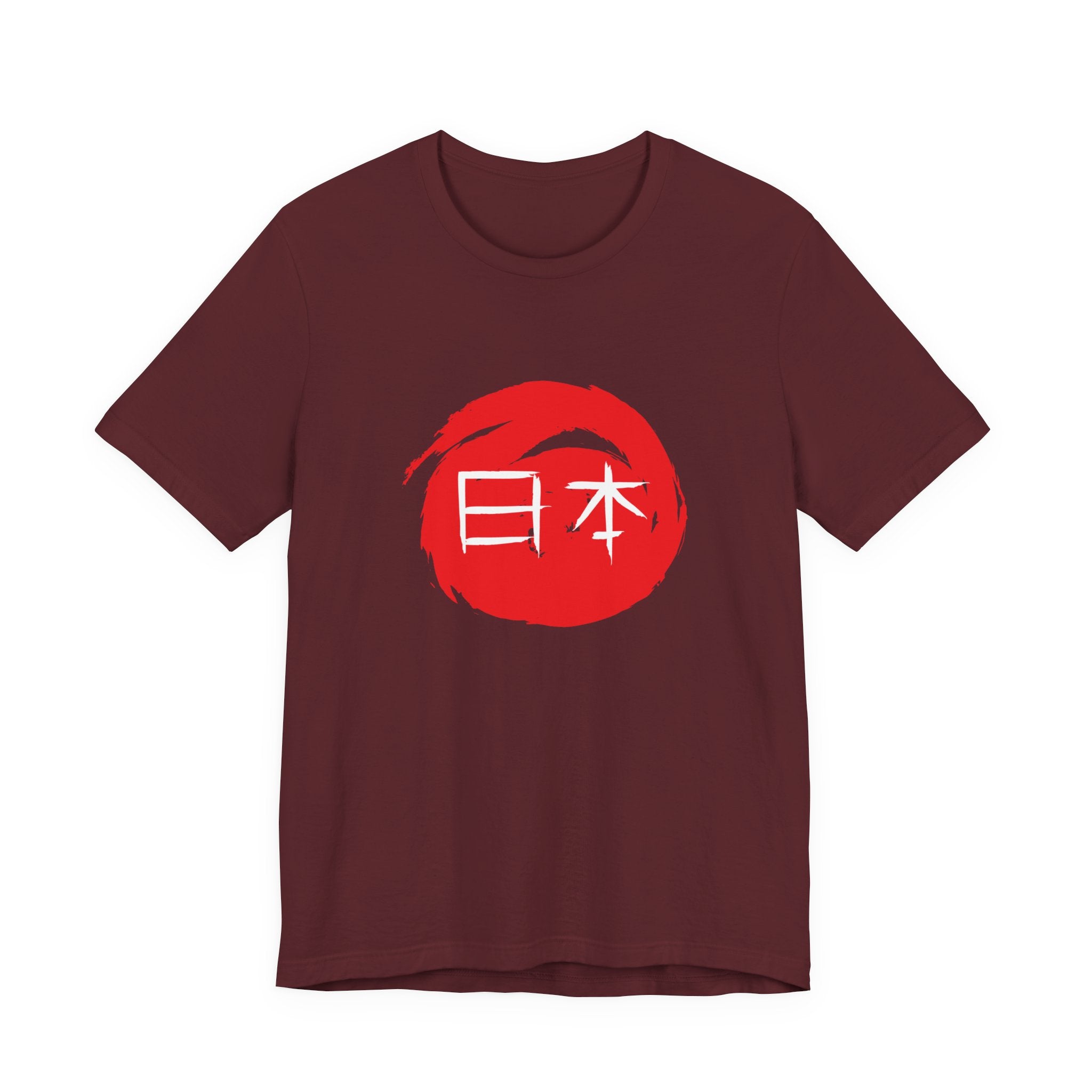 Japan Red Enso T-Shirt — Japanese Calligraphy Tee with “日本” (Nippon)