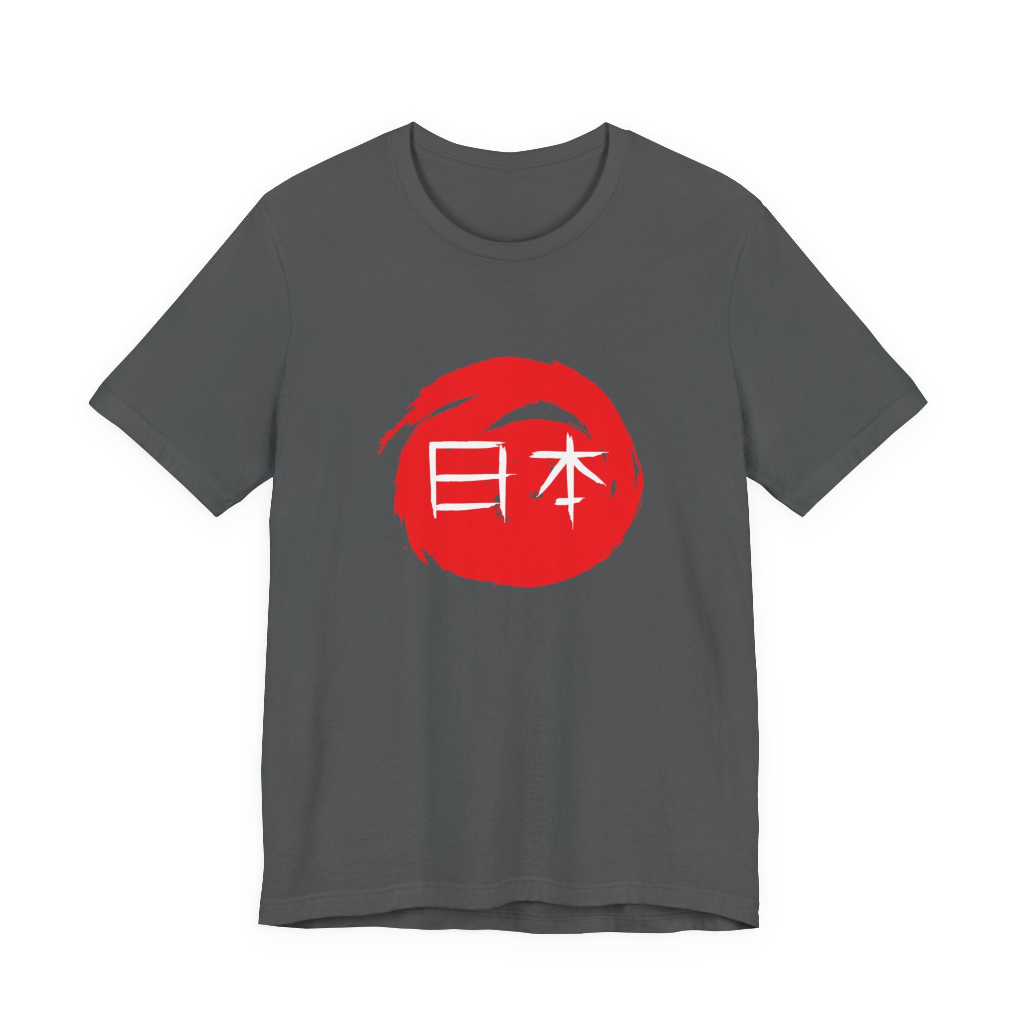 Japan Red Enso T-Shirt — Japanese Calligraphy Tee with “日本” (Nippon)