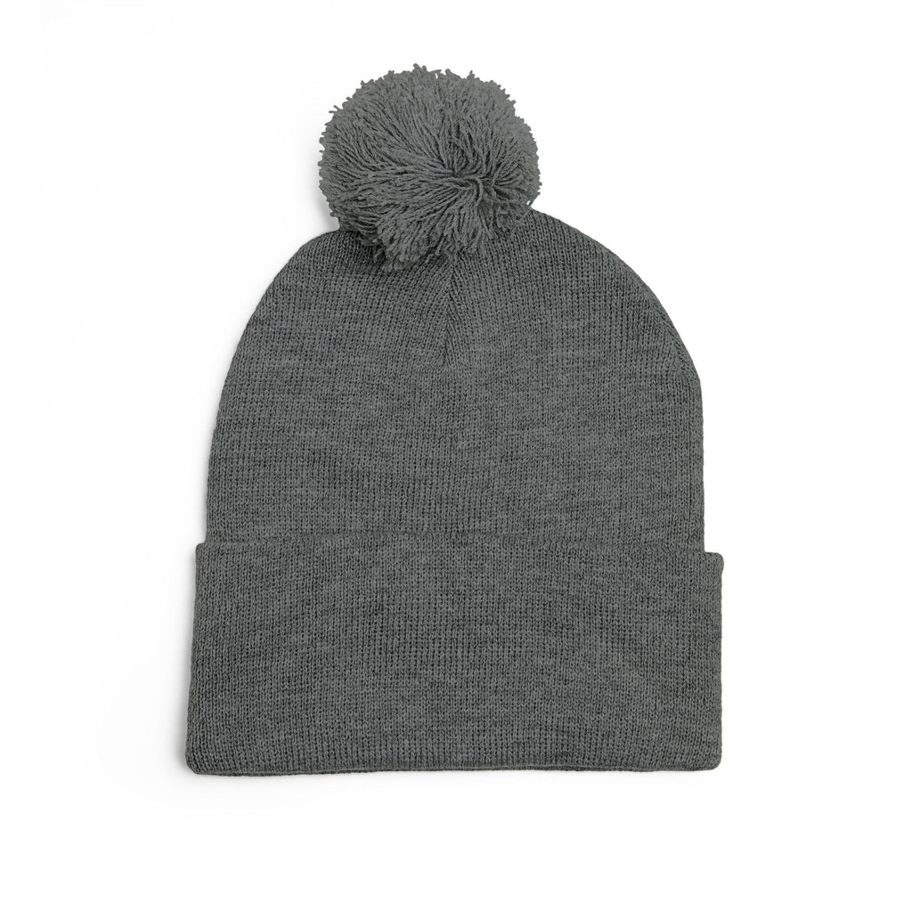 Embroidered 'Tokyo' Pom-Pom Knit Beanie – Cozy Travel & Winter Hat