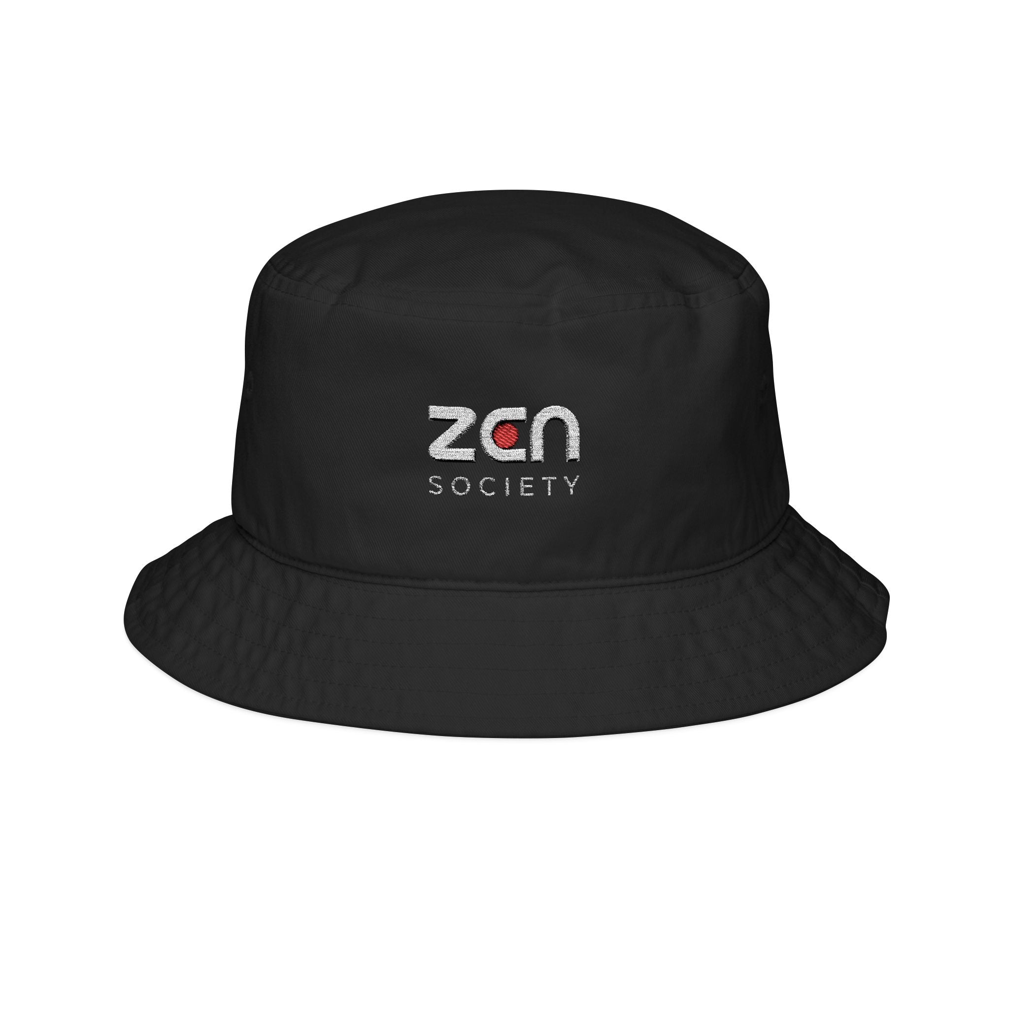 Zan Society Embroidered Bucket Hat — Casual Streetwear Sun Hat