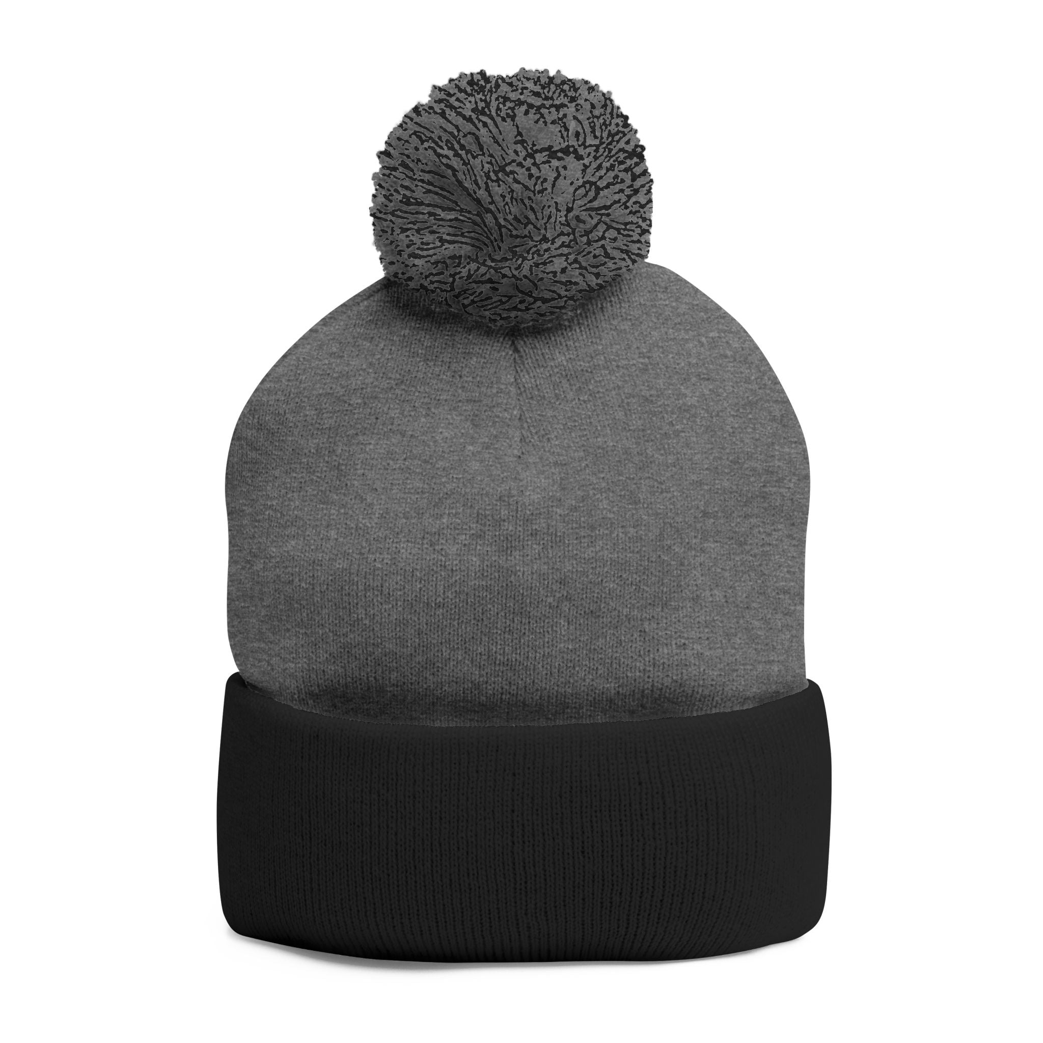 Embroidered 'Tokyo' Pom-Pom Knit Beanie – Cozy Travel & Winter Hat
