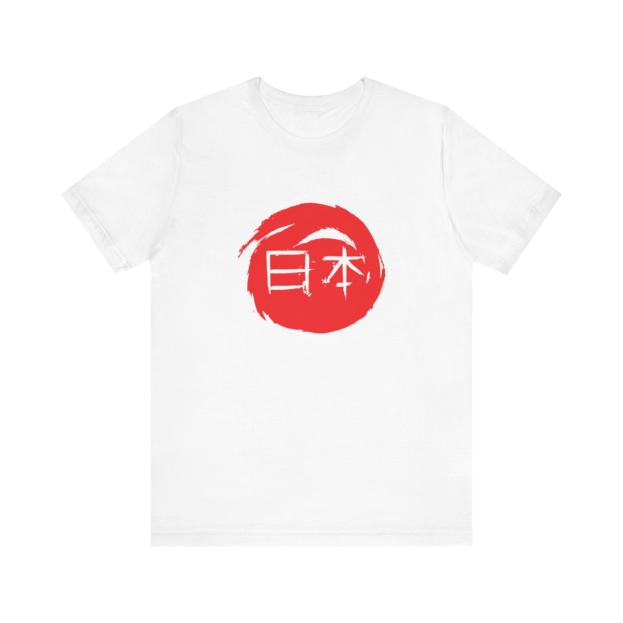 Japan Red Enso T-Shirt — Japanese Calligraphy Tee with “日本” (Nippon)