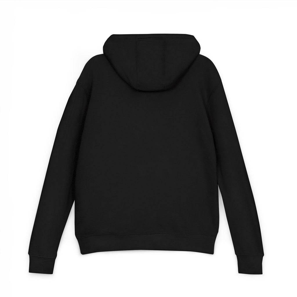Minimalist ZCN Logo Hoodie — Unisex Black French Terry Pullover