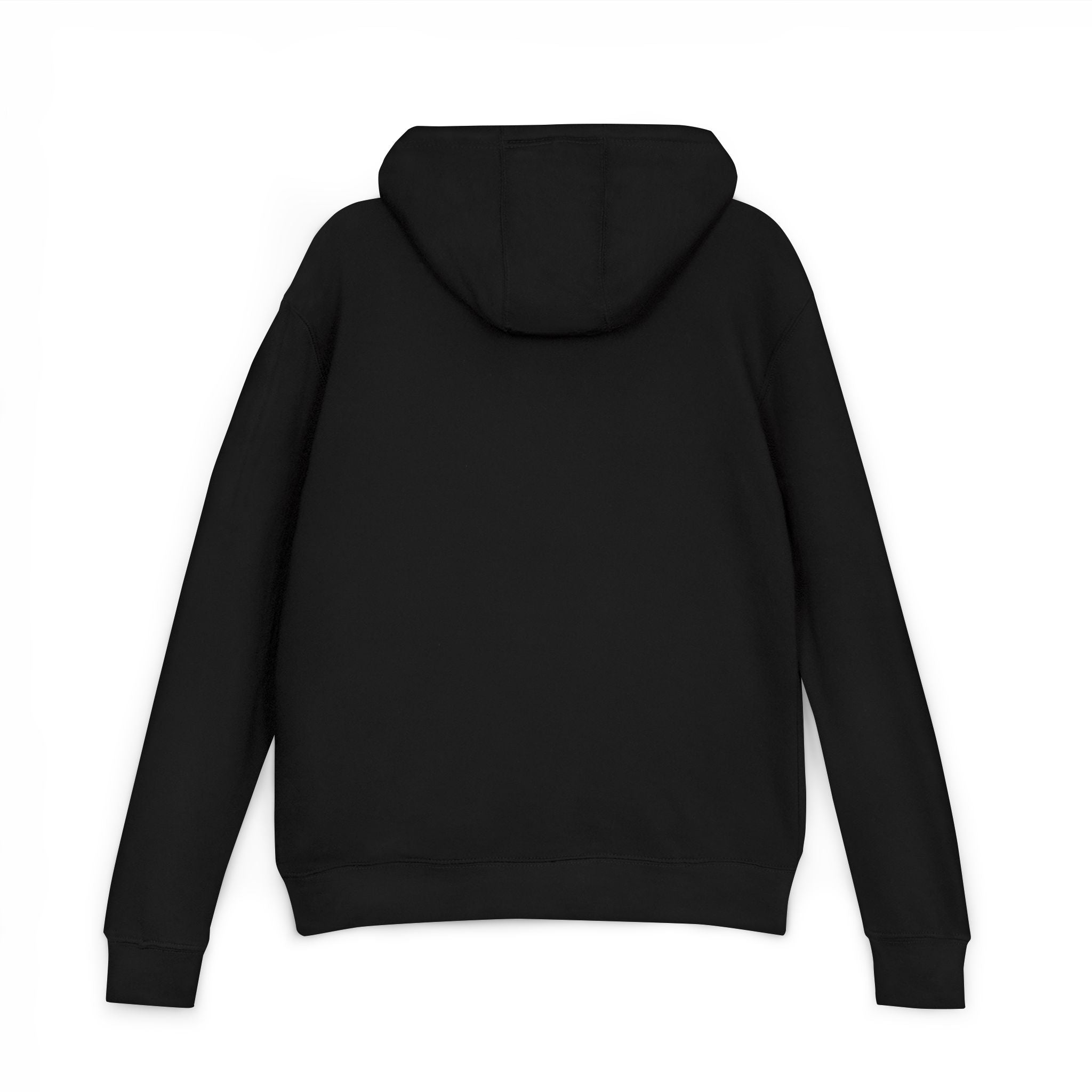 Minimalist ZCN Logo Hoodie — Unisex Black French Terry Pullover