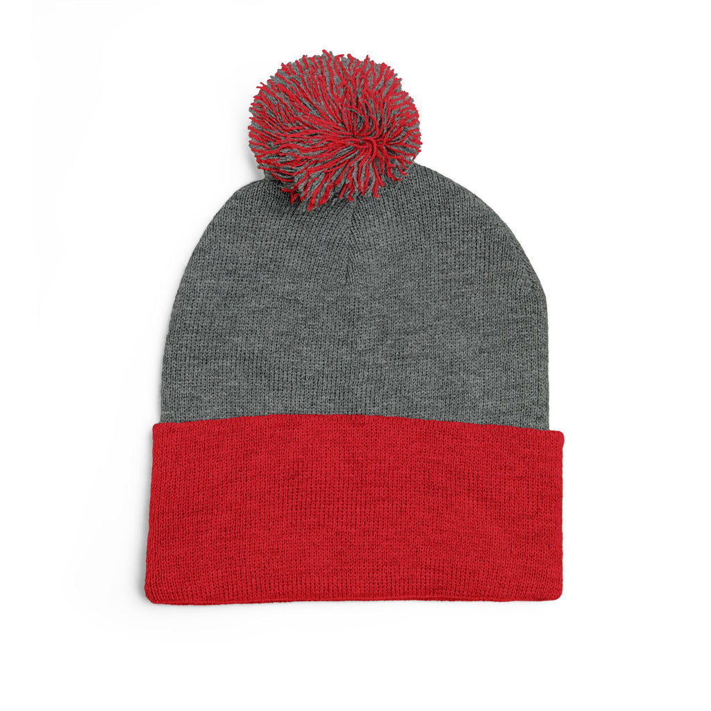 Embroidered 'Tokyo' Pom-Pom Knit Beanie – Cozy Travel & Winter Hat