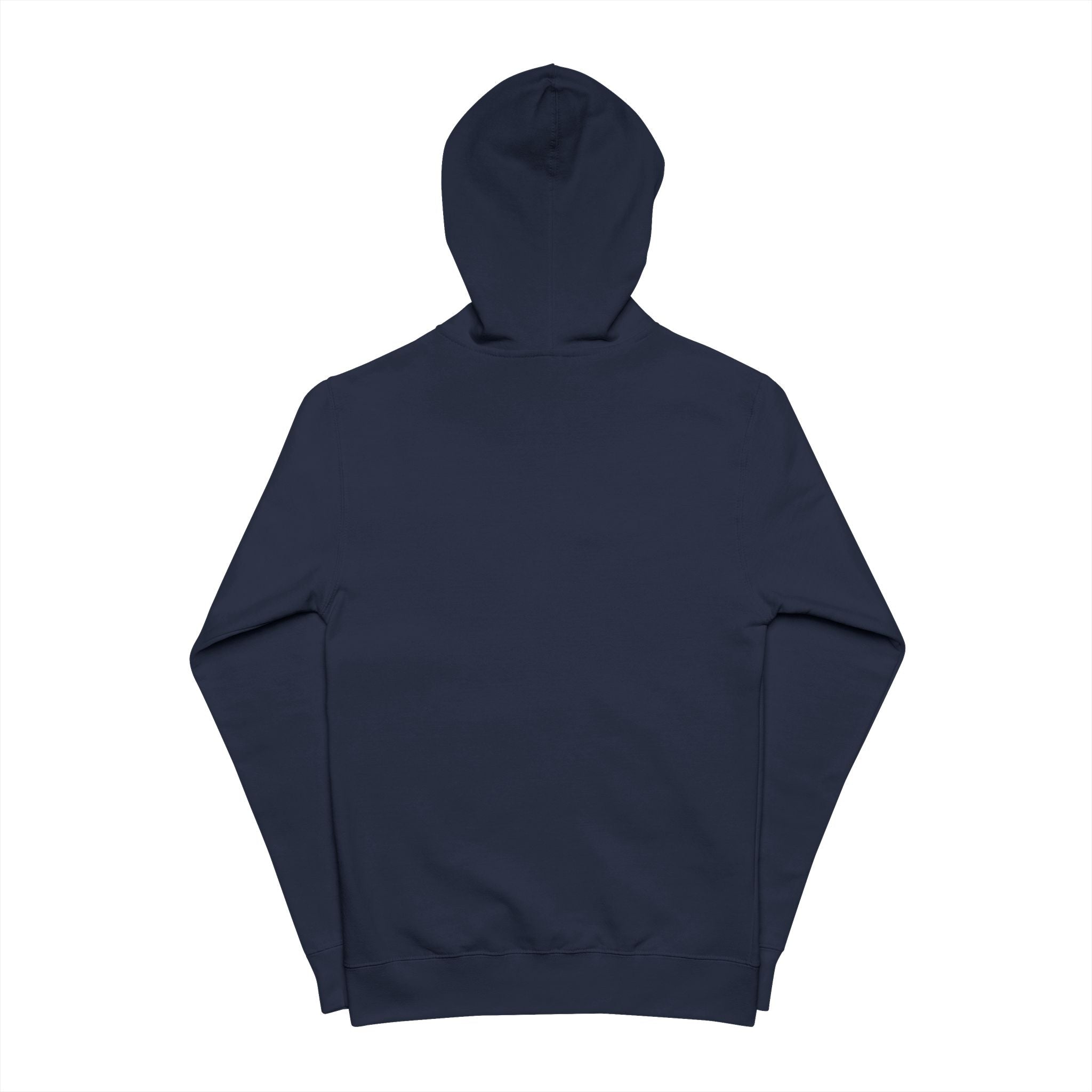 Green Minimal Crescent Zip-Up Hoodie — Simple Moon Graphic Fleece Jacket