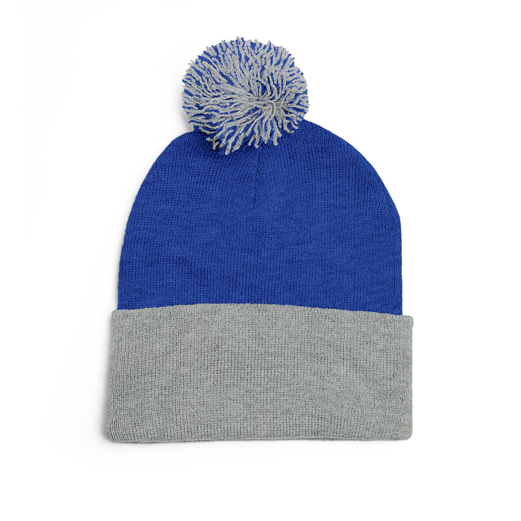 Embroidered 'Tokyo' Pom-Pom Knit Beanie – Cozy Travel & Winter Hat