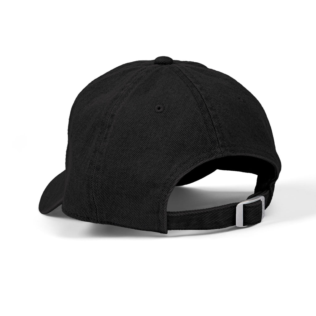 Embroidered ZEN Society Denim Hat — Black Dad Cap