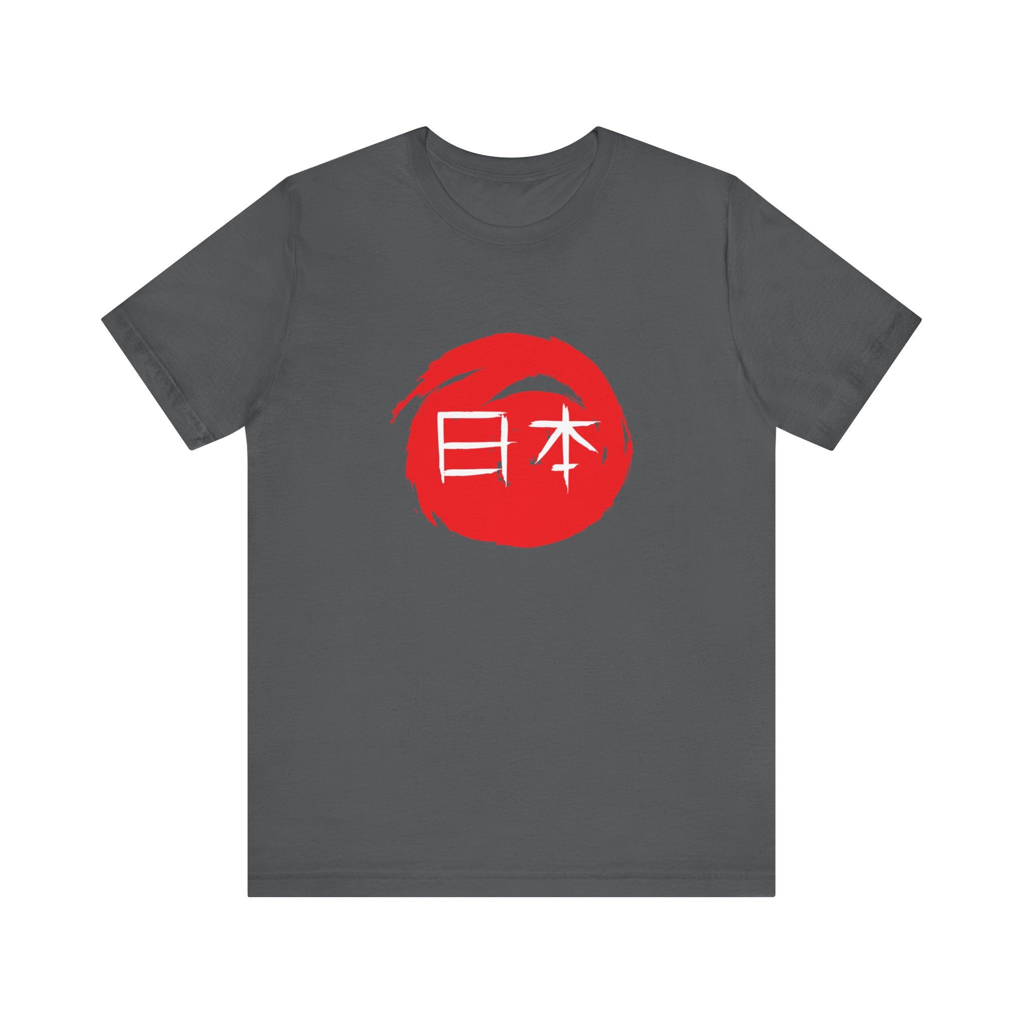 Japan Red Enso T-Shirt — Japanese Calligraphy Tee with “日本” (Nippon)